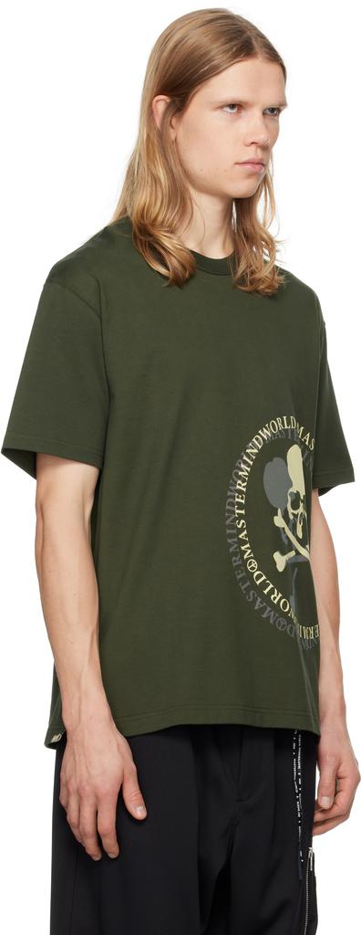 mastermind WORLD Khaki Aurola T-shirt