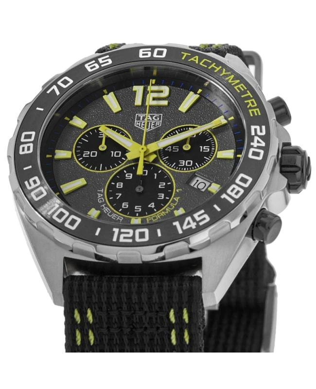 TAG Heuer Tag Heuer Formula 1 Quartz Chronograph Grey Dial Nylon Strap Men's Watch CAZ101AG.FC8304-SD 2
