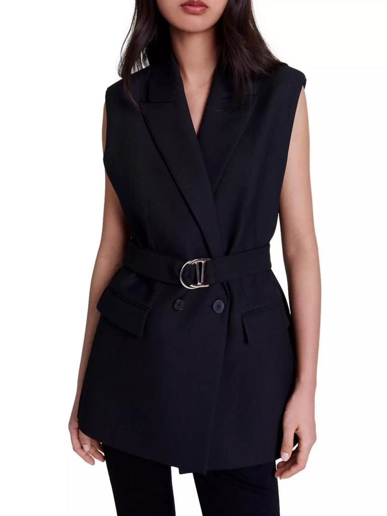 Maje Sleeveless Suit Jacket 2