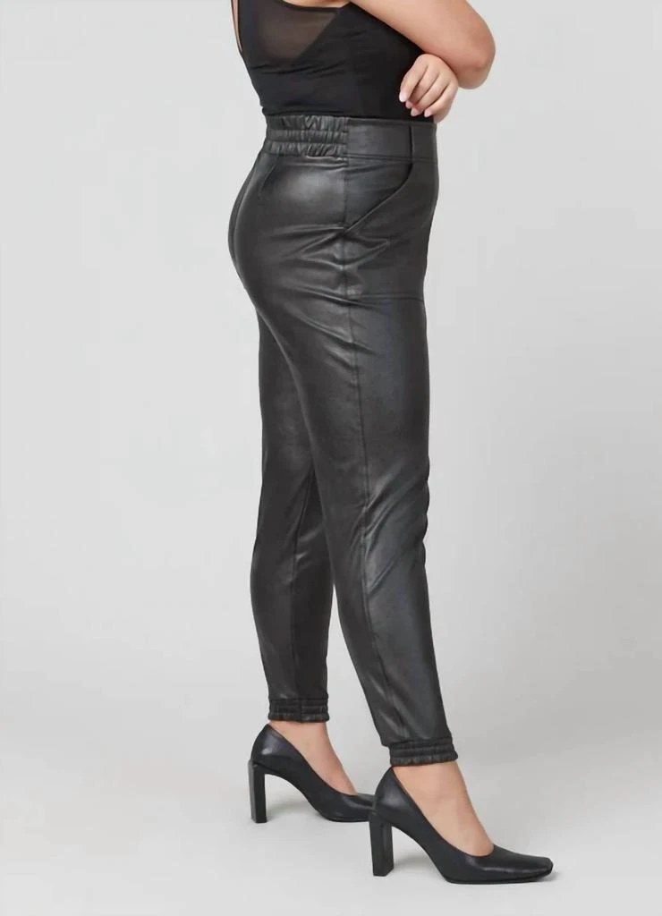 SPANX Leather-Like Jogger In Black 2