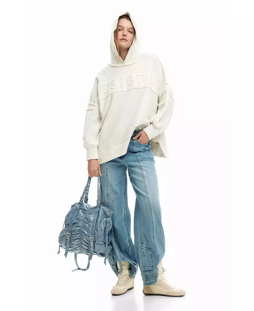 Desigual Women
s Medium Ruched Denim Backpack 2