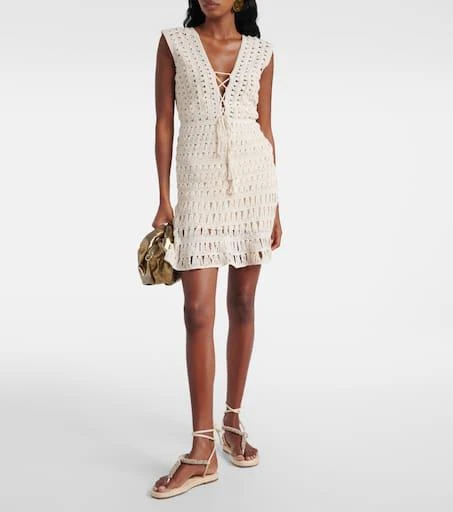 ANNA KOSTUROVA Jennifer crochet cotton minidress 2