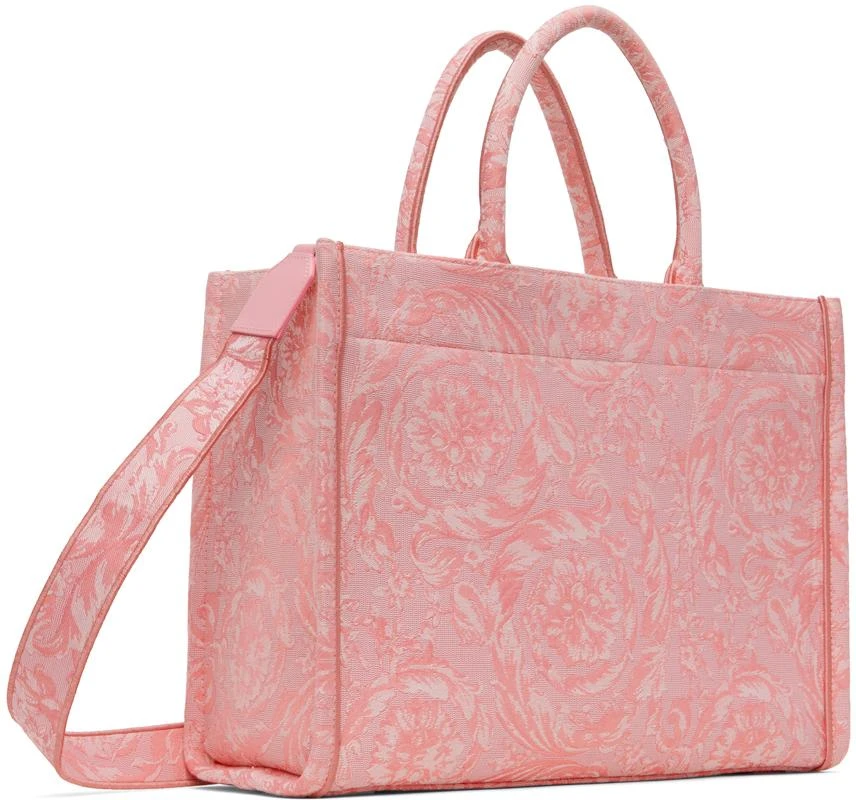 Versace Pink Barocco Athena Tote 3