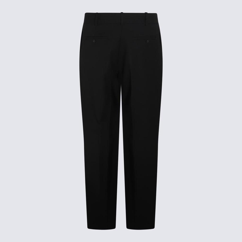 Maison Kitsune Maison Kitsuné Black Wool Blend Pants