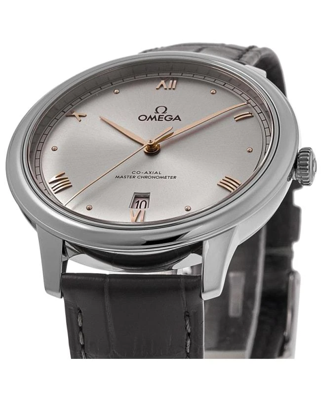Omega Omega De Ville Prestige Co-Axial Master Chronometer 40mm Automatic Grey Dial Leather Strap Men's Watch 434.13.40.20.06.001 2