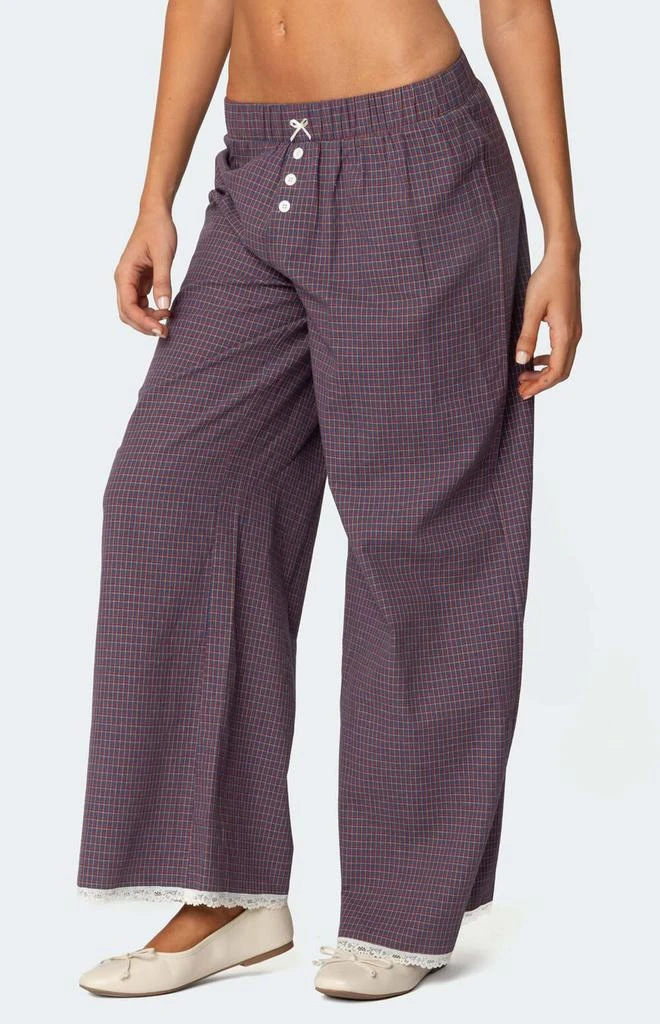 Edikted Dakota Plaid Pants 4