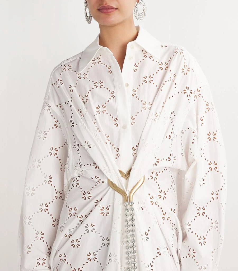AREA Broderie Anglaise Mini Dress 6