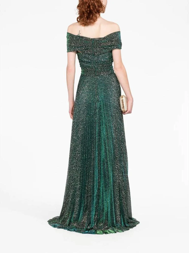 Talbot Runhof Talbot Runhof - Off Shoulder Metallic Voile Gown 2