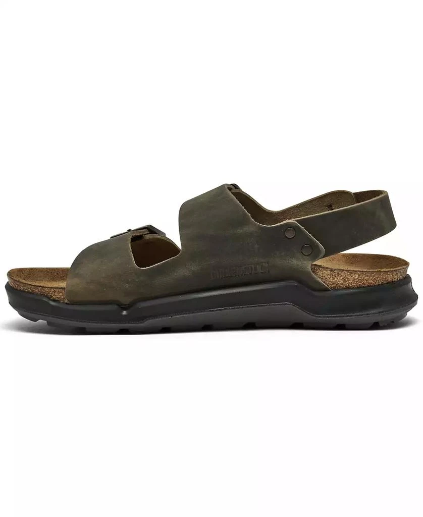 Birkenstock Men's Milano Crosstown Waxy Leather Two Strap Sandals from Finish Line 2