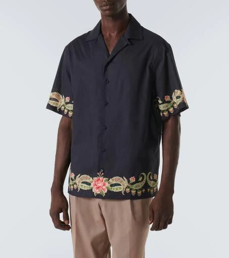 ETRO Floral cotton bowling shirt 3