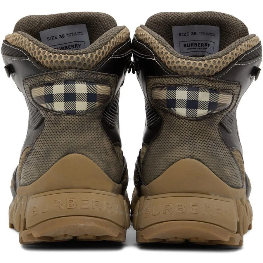 Burberry Men's Deepbrown/Darkstone Tor Panelled Hiking Boots 2