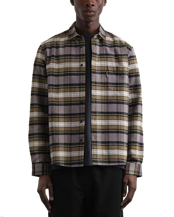 YMC YOU MUST CREATE Curtis Printed Long Sleeve Button Front Shirt