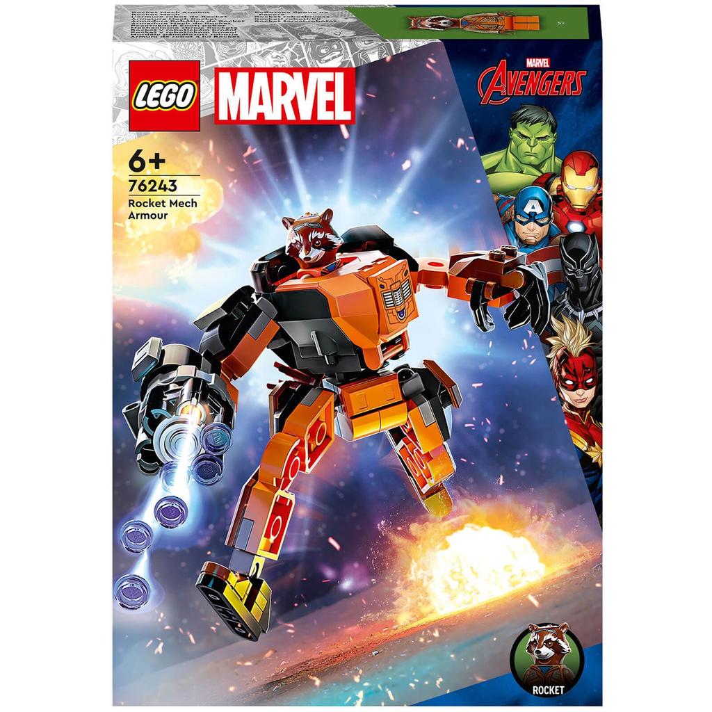 LEGO LEGO Marvel Rocket Mech Armour Superhero Action Figure (76243)