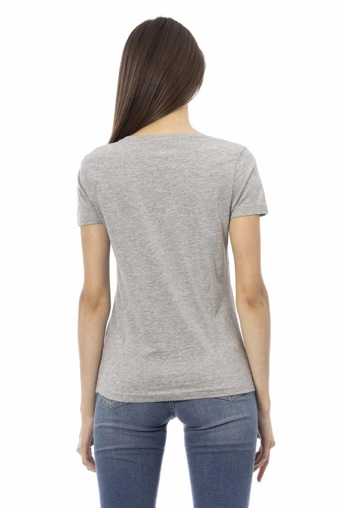 Trussardi Action Trussardi Action Gray Cotton Tops & T-Shirt 3