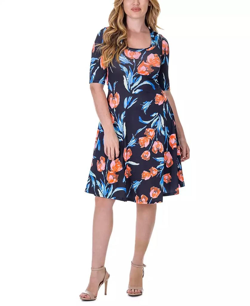 knee length dresses tight One-Shoulder Lexi Midi-Length Party Dress main image 0