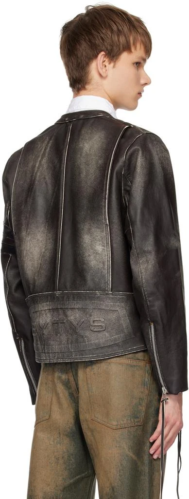 EYTYS SSENSE Exclusive Brown Damon Leather Jacket 3