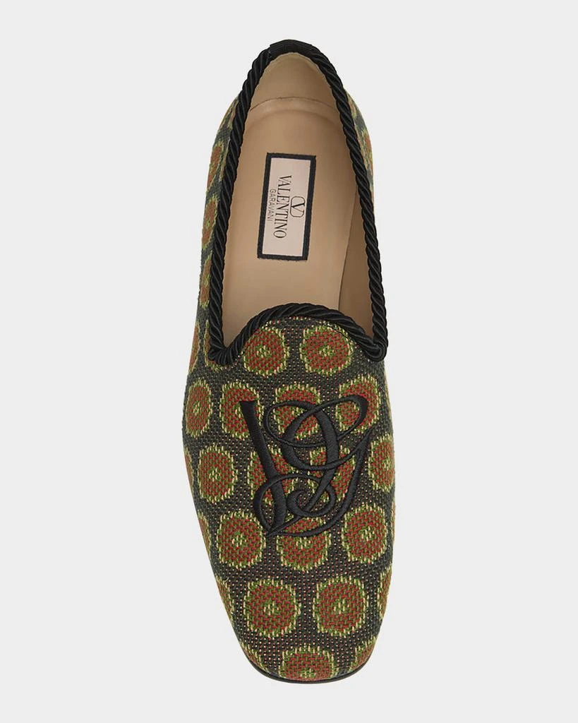 Valentino Men
s Les Alcovettes Jacquard Loafers 5