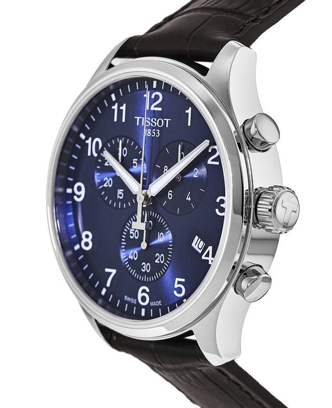 Tissot Tissot Chrono XL Classic Blue Dial Brown Leather Strap Men's Watch T116.617.16.047.00 3