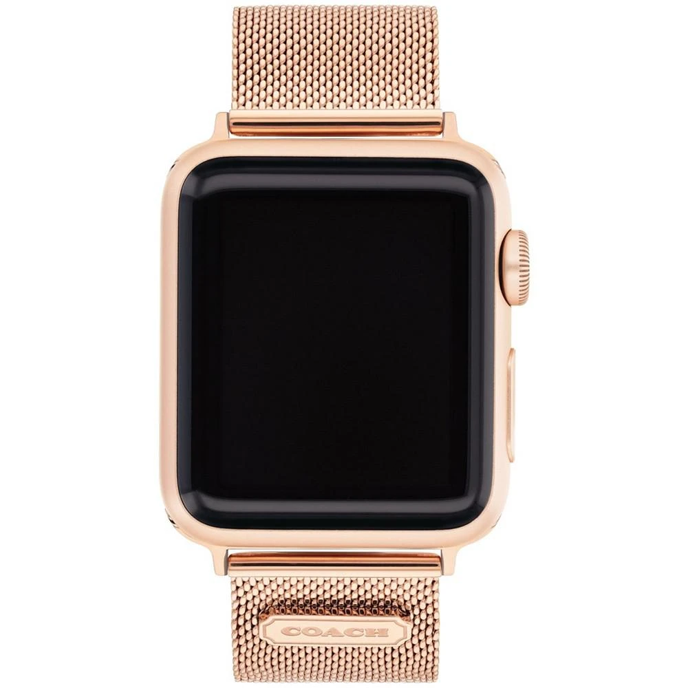COACH Rose Gold-Tone Mesh Bracelet 38/40/41mm Apple Watch Band 1