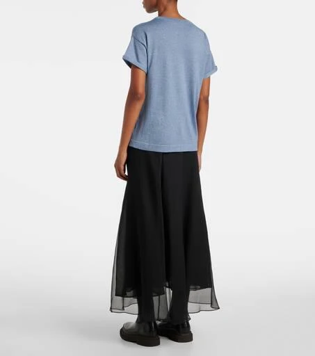 Brunello Cucinelli Cashmere and silk-blend top 3