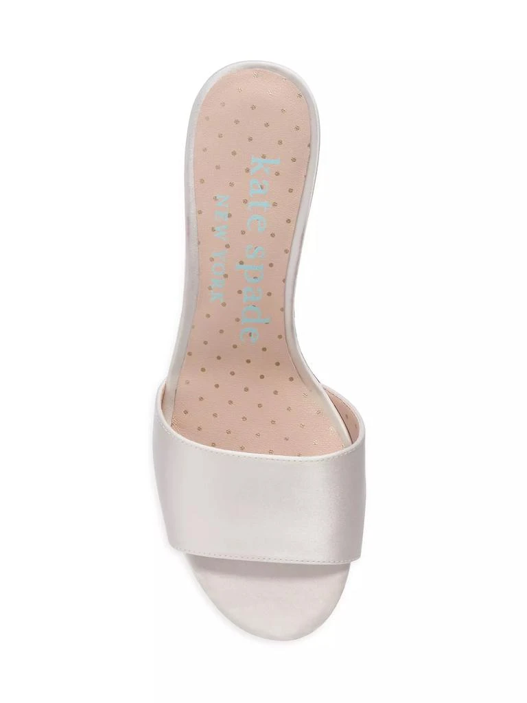 Kate Spade Love Satin Sculptural-Heel Mules 5