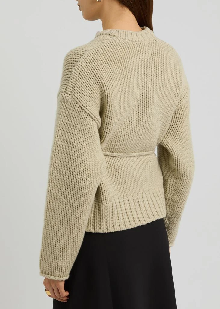 Extreme Cashmere N°384 Ginza belted cashmere cardigan 3