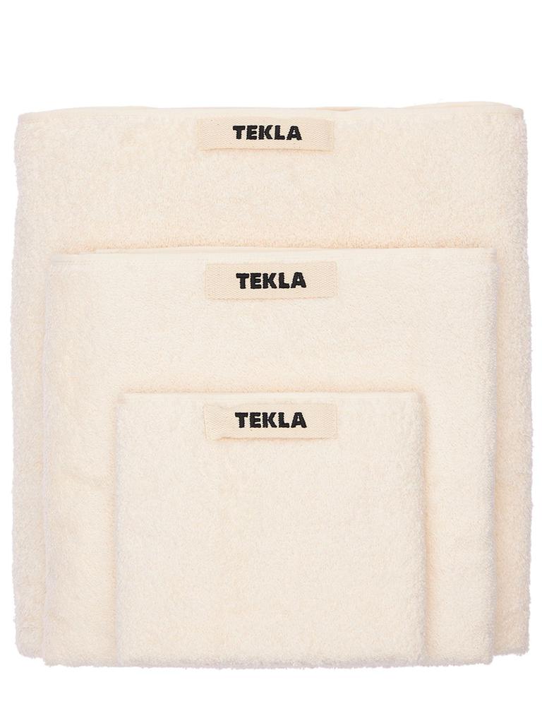 TEKLA Set Of 3 Organic Cotton Towels - Thumbnail 4
