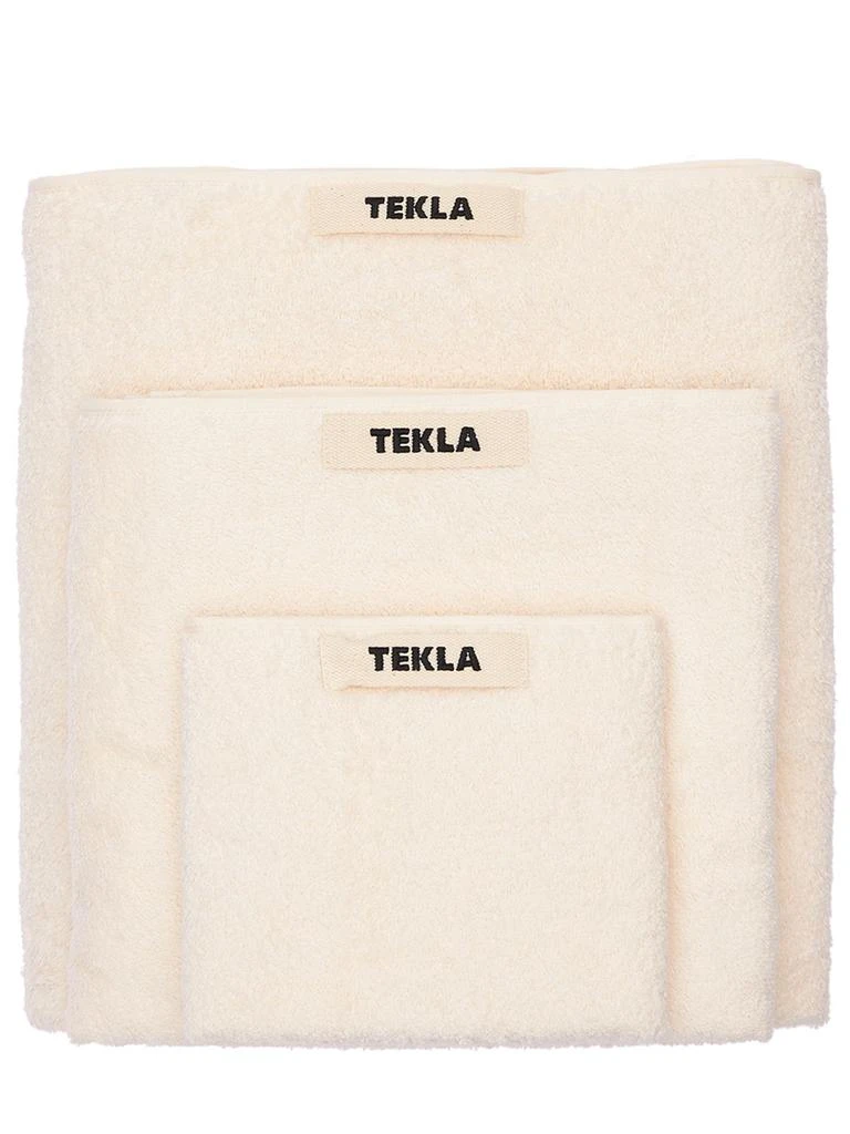 Tekla Set Of 3 Organic Cotton Towels 1