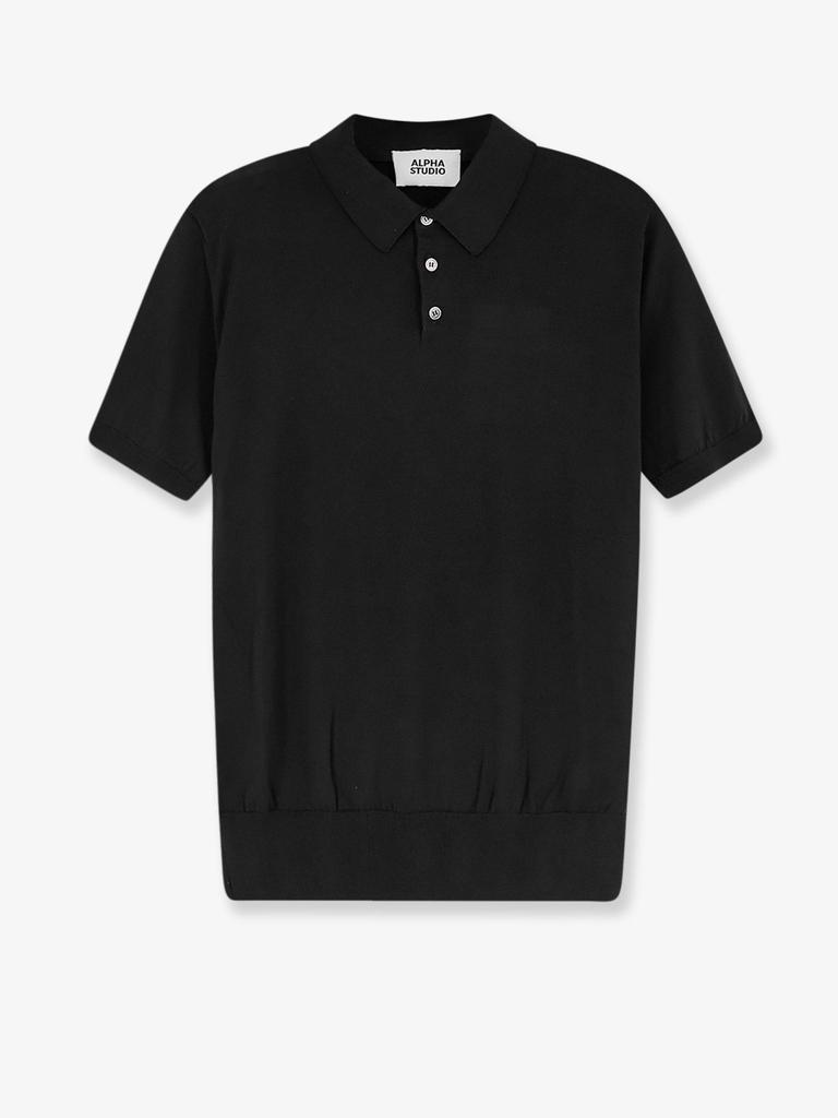トップス second layer 23ss s/s open knit polo Second/Layer - Men's Open Knit Polo Shirt – On Sale Now with Up to