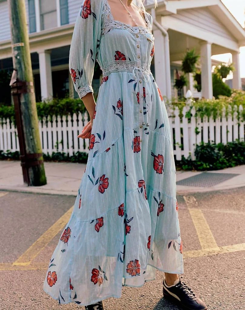 aerie green and white striped dress Free People Sasha Maxi Lemon Combo – Simply Couture Boutique main image 0
