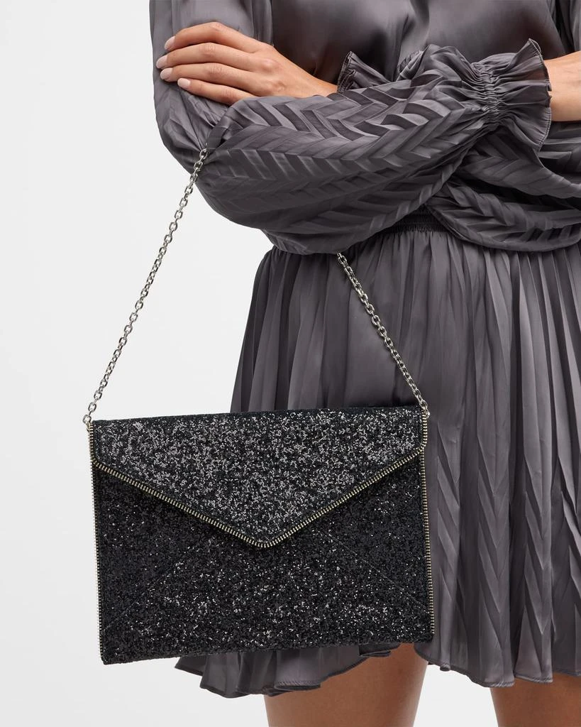 Rebecca Minkoff Leo Glitter Envelope Clutch Bag 2