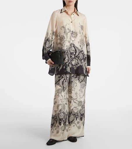 Zimmermann Rhiannon paisley silk wide-leg pants 2