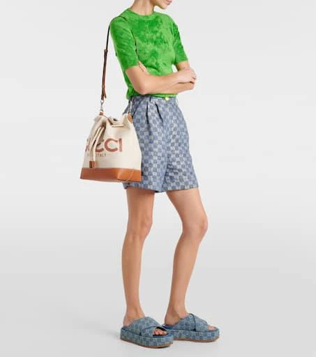 Gucci Angelina GG denim platform sandals 2