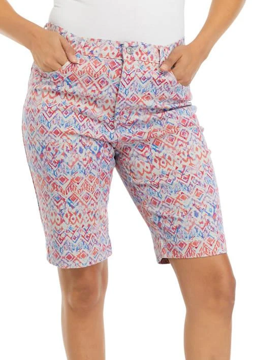 Gloria Vanderbilt Vanderbilt Womens Amanda Bermuda Shorts With Slit 1