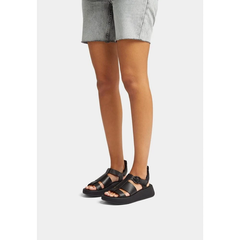 FitFlop Women's F-Mode Leather Flatform Fisherman Sandals 6
