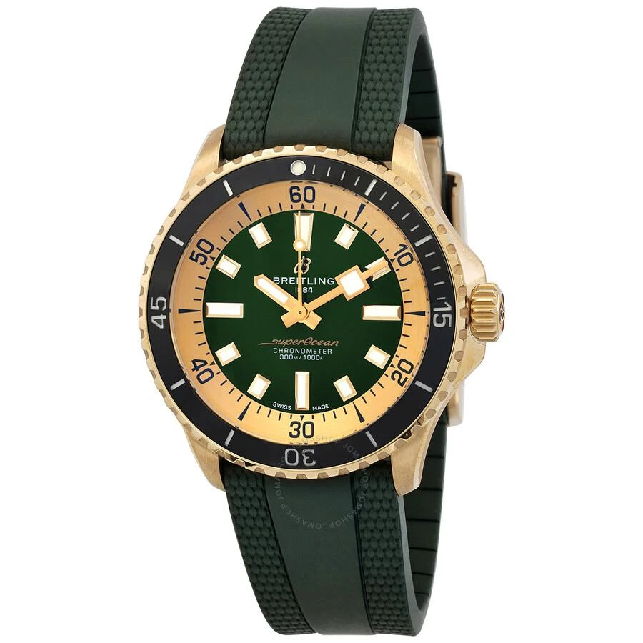 Breitling Pre-owned Breitling Superocean Automatic Chronometer Green Dial Men's Watch N17375201L1S1