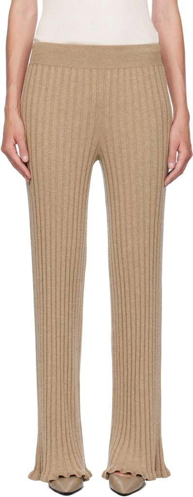 Lisa Yang Beige Eveline Trousers