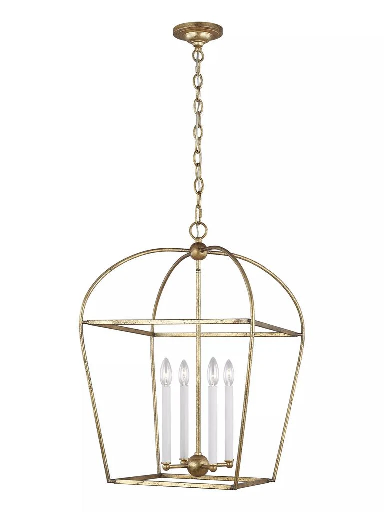 Chapman & Myers Visual Comfort Studio Stonington Lantern Chandelier 2
