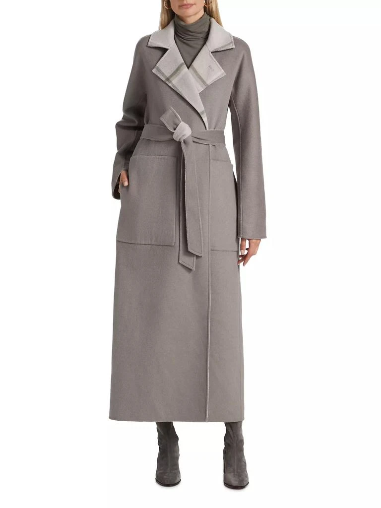 Derek Lam Leone Reversible Double-Face Wool Coat 6