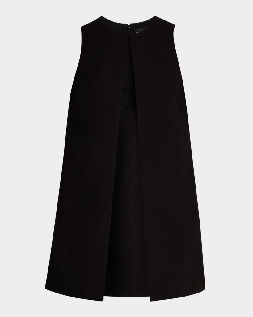 Brandon Maxwell Cory Split-Front Tiered Mini Dress 1