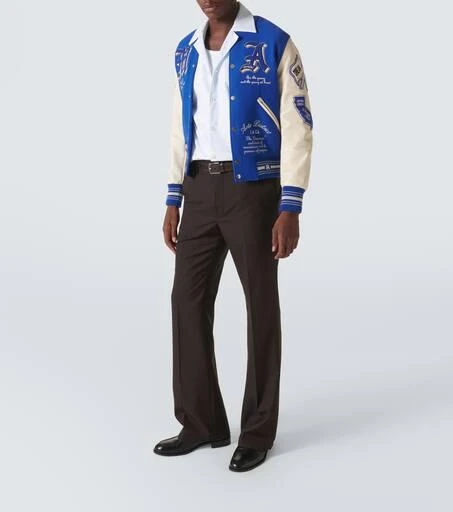 AMIRI Dream Team appliqué varsity jacket 2