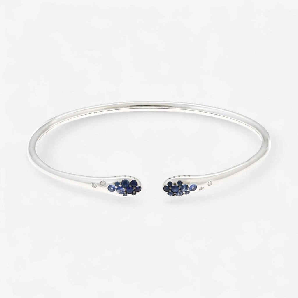 Alberto Milani Alberto Milani Ombre 18K White Gold Diamond 
Blue Sapphire Cuff Bracelet G0075E