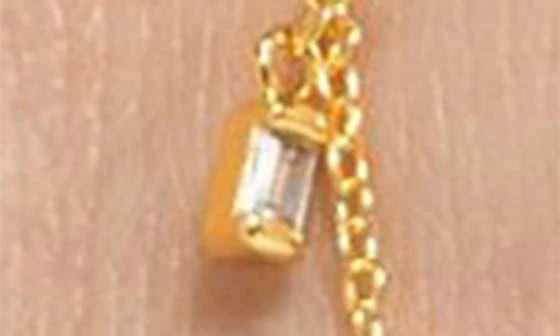 ADORNIA Two-Piece Mixed Chain 
Crystal Anklets 4