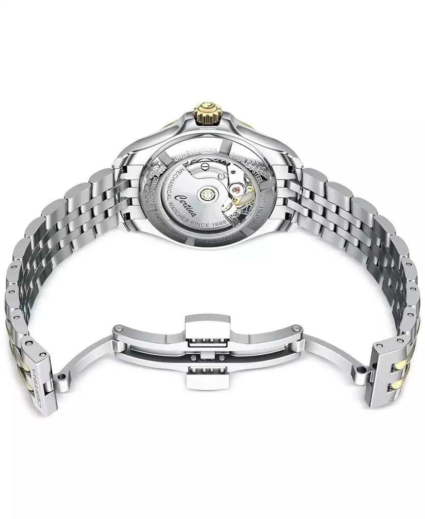 Certina Women's Swiss Automatic DS Action Diamond Accent Two-Tone Stainless Steel Bracelet Watch 35mm 4