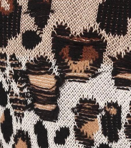 Stella McCartney Animal-jacquard cardigan 4