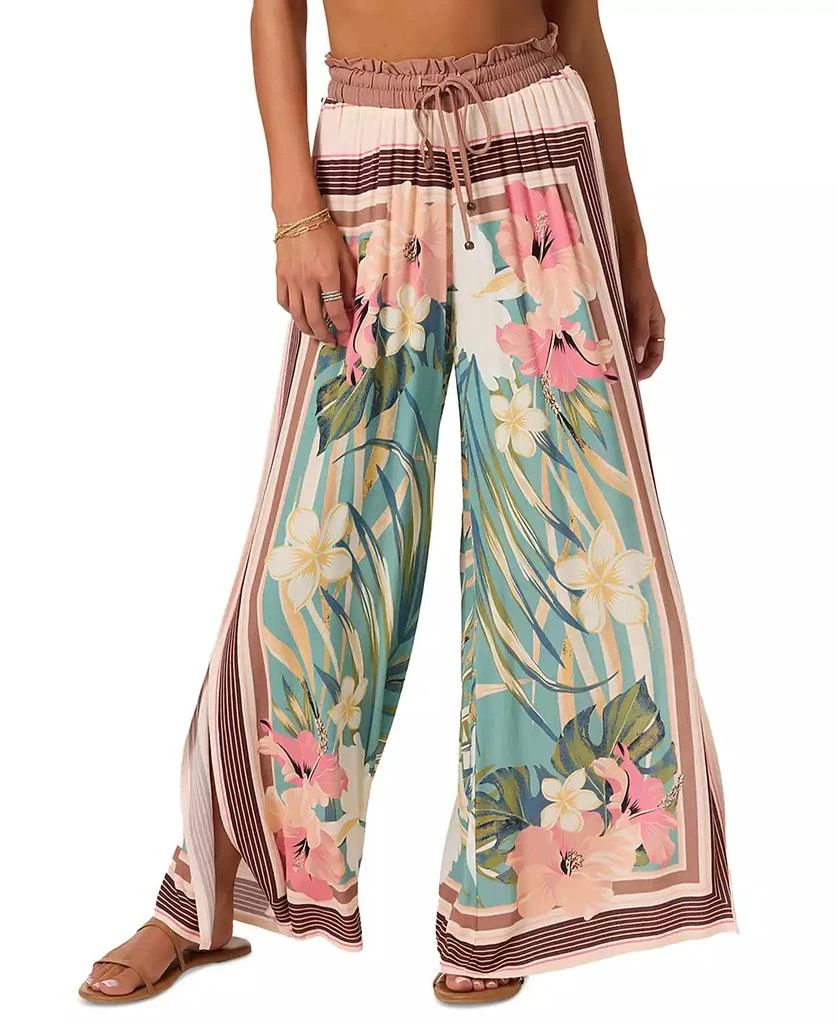 O'Neill Women's Tropics Drawstring Wide-Leg Pants 1