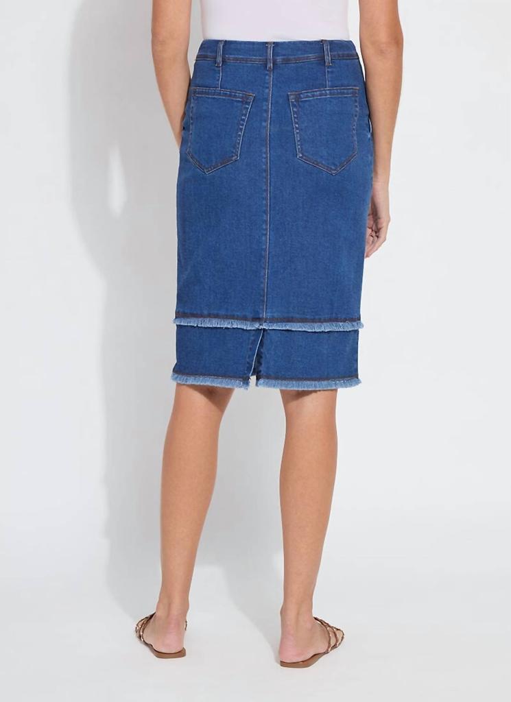 Lyssé Lysse - Evelina Fringed Denim Pencil Skirt