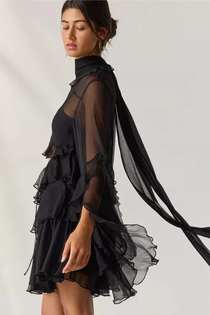 Bardot Bardot Anyssa Tiered Ruffle Cutout Babydoll Mini Dress - Dresses &  Skirts - Free Shipping - BeyondStyle