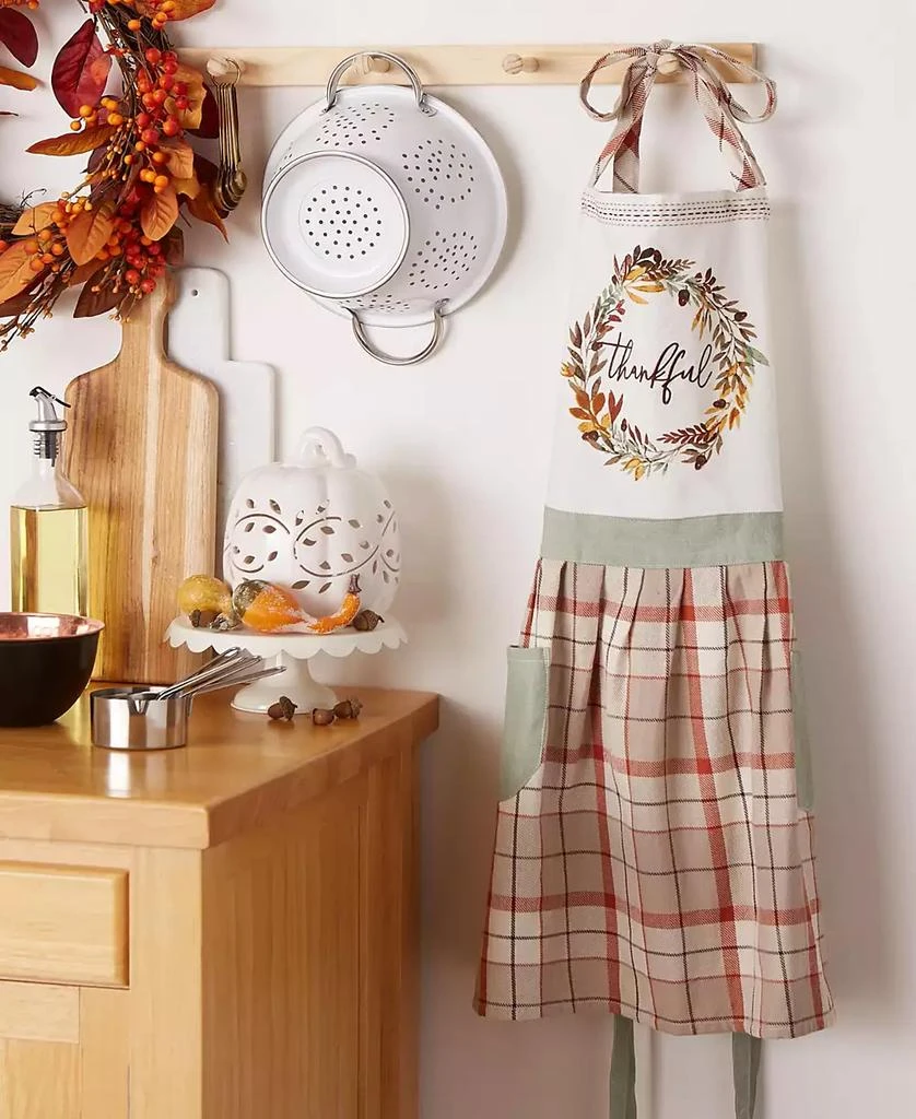 Design Imports Thankful Autumn Wreath Printed Apron 6