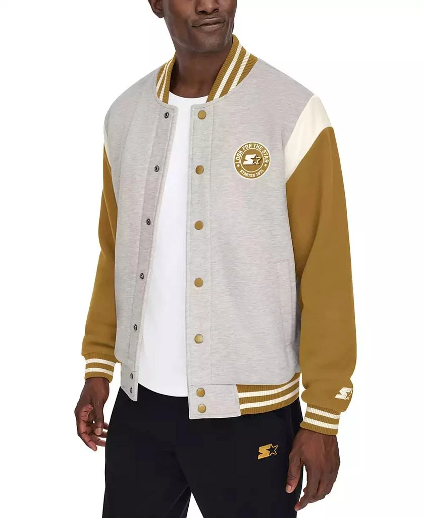 Starter Men's Heavyweight Fleece Varsity Jacket 4